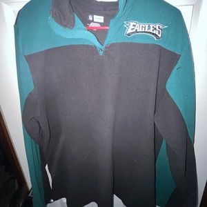 Well loved Eagles quarter zip lightweight sweatshirt!